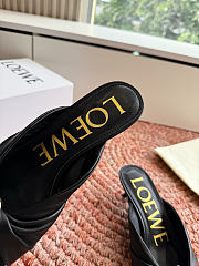 Loewe Pebble Soft Slide in Nappa Lambskin Black 4.5cm - 5