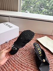 Loewe Pebble Soft Slide in Nappa Lambskin Black 4.5cm - 3