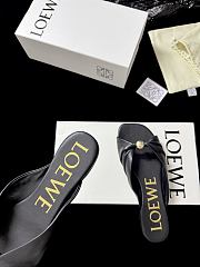 Loewe Pebble Soft Slide in Nappa Lambskin Black - 4