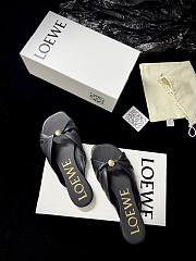 Loewe Pebble Soft Slide in Nappa Lambskin Black - 5