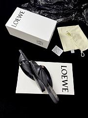 Loewe Pebble Soft Slide in Nappa Lambskin Black - 6