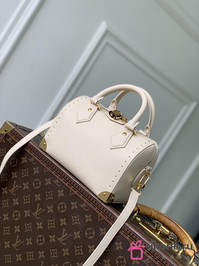 LV Speedy Trunk 20 Calfskin Leather Almond M29876 - 20.5x13.5x11cm - 1