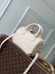 LV Speedy Trunk 20 Calfskin Leather Almond M29876 - 20.5x13.5x11cm - 6