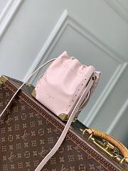 LV Nano Noé Trunk Calfskin Leather Rose Petal M2A067 - 17x15x8cm - 4