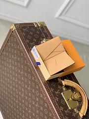 LV Pocket Organizer Monogram Flowers Denim Blue M27560 - 7.5x11x1cm - 6
