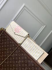 LV Pochette Félicie Stamp Banana M29471 - 21x12x3cm - 1