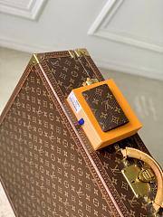 LV Pocket Organizer Monogram Grid Canvas/Blue M29283 - 7.5x11x1cm - 4