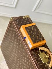 LV Passport Cover Monogram Grid Canvas/Yellow M29285 - 14x2.5x10cm - 3