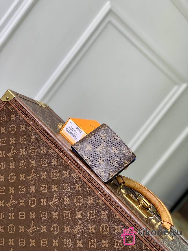 LV Multiple Wallet Monogram Grid Canvas/Blue M29292 - 11.5x9x1.5cm - 1