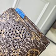 LV Multiple Wallet Monogram Grid Canvas/Blue M29292 - 11.5x9x1.5cm - 5