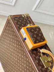 LV Multiple Wallet Monogram Grid Canvas/Blue M29292 - 11.5x9x1.5cm - 4