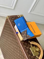 LV Multiple Wallet Monogram Grid Canvas/Blue M29292 - 11.5x9x1.5cm - 2