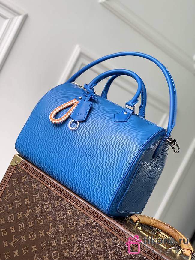 LV Speedy Soft 30 Epi Leather Ocean Blue M29096 - 30x21x17cm - 1