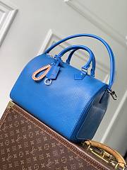 LV Speedy Soft 30 Epi Leather Ocean Blue M29096 - 30x21x17cm - 6