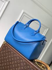 LV Speedy Soft 30 Epi Leather Ocean Blue M29096 - 30x21x17cm - 4