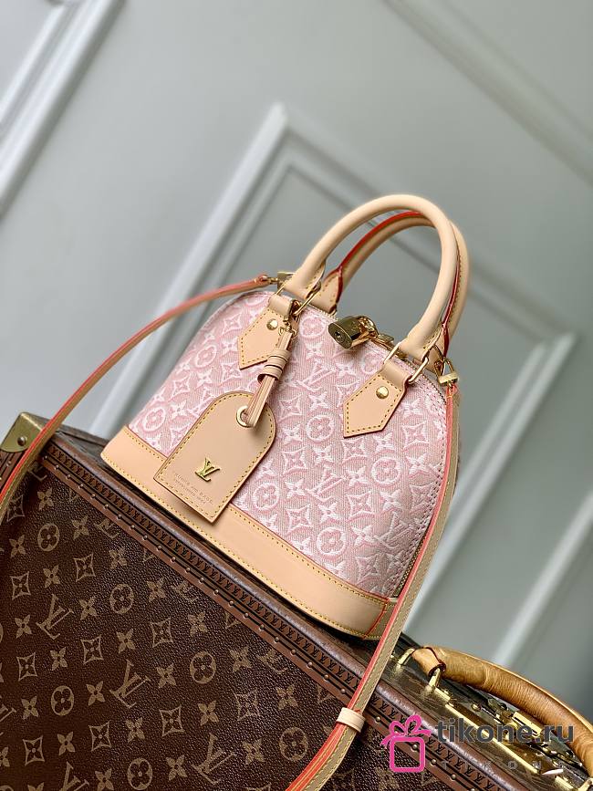 LV Alma BB Monogram Emblème Rose Ruban M2A378 - 23.5x17.5x11.5cm - 1