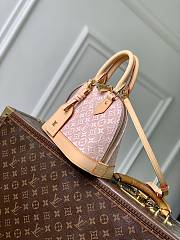 LV Alma BB Monogram Emblème Rose Ruban M2A378 - 23.5x17.5x11.5cm - 6