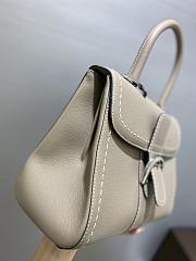 Delvaux Brillant MM Surpiqué Rodeo Calf Tourterelle I Ivory - 29x22x15cm - 5