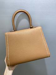 Delvaux Brillant MM Surpiqué Rodeo Calf Vegetal Ivory - 29x22x15cm - 3