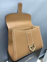 Delvaux Brillant MM Surpiqué Rodeo Calf Vegetal Ivory - 29x22x15cm - 2