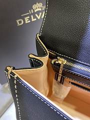 Delvaux Brillant MM Surpiqué Rodeo Calf Black Ivory - 29x22x15cm - 4