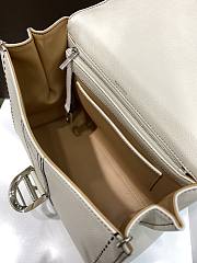 Delvaux Brillant MM Surpiqué Rodeo Calf Ivory Black - 29x22x15cm - 4