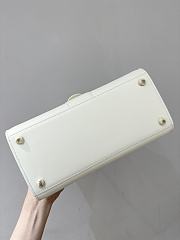 Delvaux Brillant MM Box Calf White - 29x22x15cm - 5