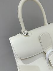 Delvaux Brillant MM Box Calf White - 29x22x15cm - 3