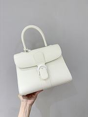Delvaux Brillant MM Box Calf White - 29x22x15cm - 2