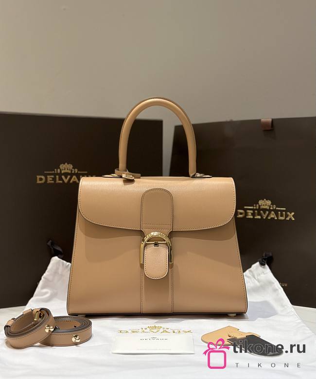 Delvaux Brillant MM Box Calf Brown - 29x22x15cm - 1