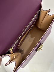 Delvaux Brillant MM Box Calf Purple - 29x22x15cm - 2
