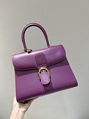 Delvaux Brillant MM Box Calf Purple - 29x22x15cm - 3