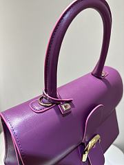 Delvaux Brillant MM Box Calf Purple - 29x22x15cm - 5