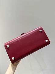 Delvaux Brillant MM Box Calf Burgundy - 29x22x15cm - 3