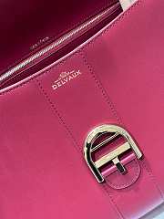 Delvaux Brillant MM Box Calf Burgundy - 29x22x15cm - 6