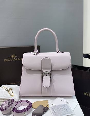 Delvaux Brillant MM Box Calf Light Pink - 29x22x15cm