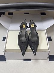 YSL Renée Slingback Pumps in Mesh Black 7.5cm - 1