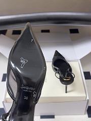 YSL Renée Slingback Pumps in Mesh Black 7.5cm - 6