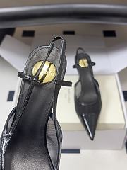 YSL Renée Slingback Pumps in Mesh Black 7.5cm - 3