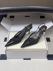 YSL Renée Slingback Pumps in Mesh Black 7.5cm - 2