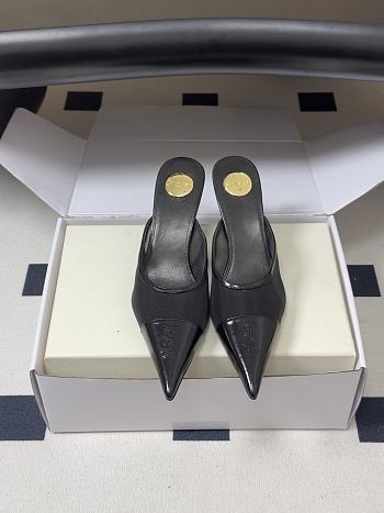 YSL Renée Mules in Mesh Black 7.5cm