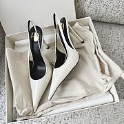 YSL P.A.R.I.S. Slingback Pumps in Smooth Leather White 11cm - 1