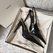 YSL P.A.R.I.S. Slingback Pumps in Patent Leather Black 11cm - 5
