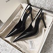 YSL P.A.R.I.S. Slingback Pumps in Patent Leather Black 11cm - 3