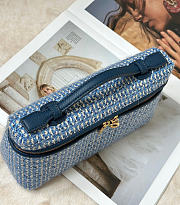 Loro Piana Extra Pocket L19 Virgin Wool, Silk, Linen Woven Blue/Ocean Heart/Sun Gold (F6WQ) - 19x11.5x7cm - 6