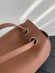 Chanel Maxi Flapbag Grained Calfskin & Silver Metal Brown - 38.5x26x11cm - 5