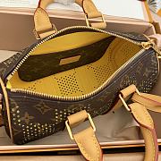 LV Keepall Bandoulière 25 Monogram Grid Canvas/Yellow M29296 - 25x15x11cm - 3