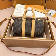 LV Keepall Bandoulière 25 Monogram Grid Canvas/Yellow M29296 - 25x15x11cm - 6