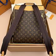 LV Flaneur Backpack Monogram Grid Canvas/Yellow M29295 - 39x30x13.5cm - 3
