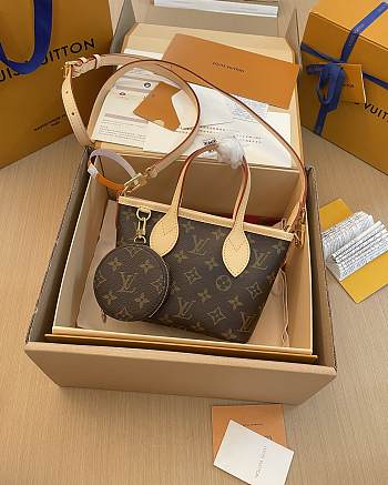 LV Neverfull BB Monogram Canvas Beige - 24x9x14cm